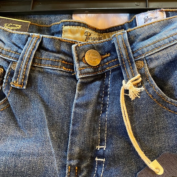 πHPπOriginal Penguin Boys Denim Medium Wash Straight Leg Blue Jeans - 8 - Picture 7 of 12